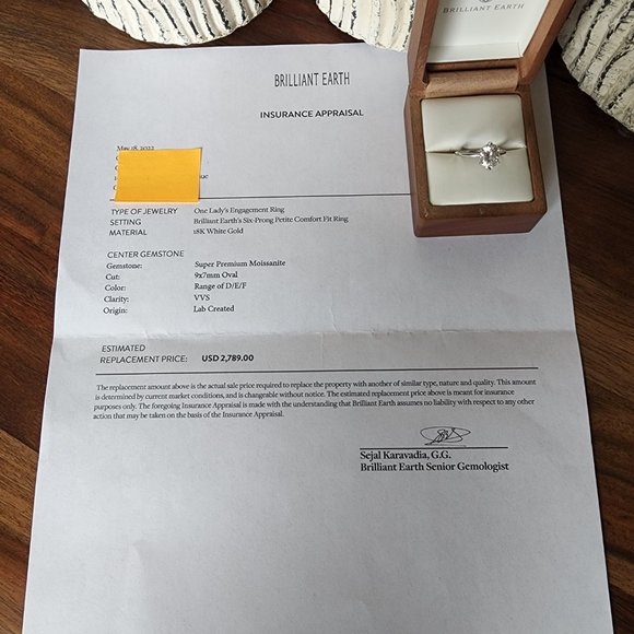 Brilliant Earth Engagement Ring - Picture 3 of 4